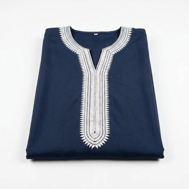 Jalabiya "Noor" - Navy Blau