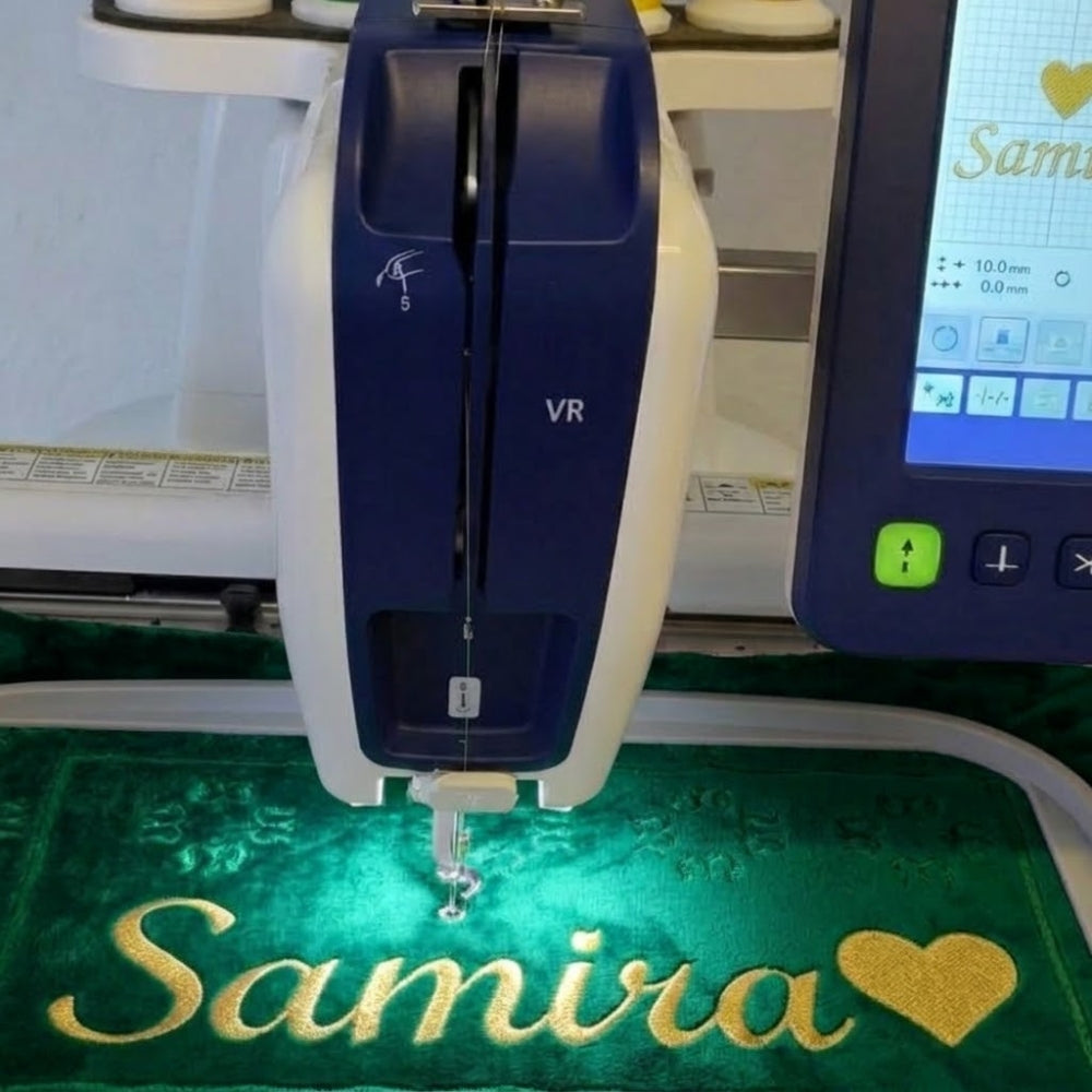 Gebetsteppich mit Namen - Smaragdgrün
