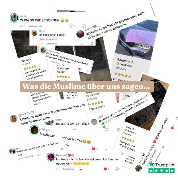 Gebetsteppich mit Namen als Geschenk – Limayah
